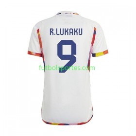 Camiseta Bélgica Lukaku 9 Segunda Equipación Copa Mundo 2022